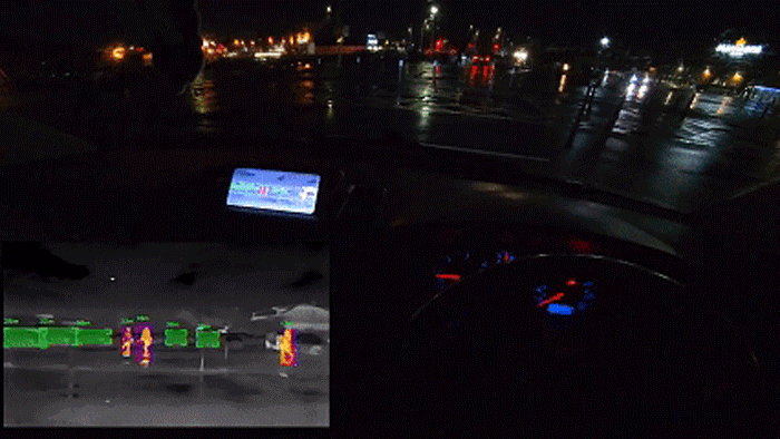 Robofinity InsigtDrive Vision in rainy night