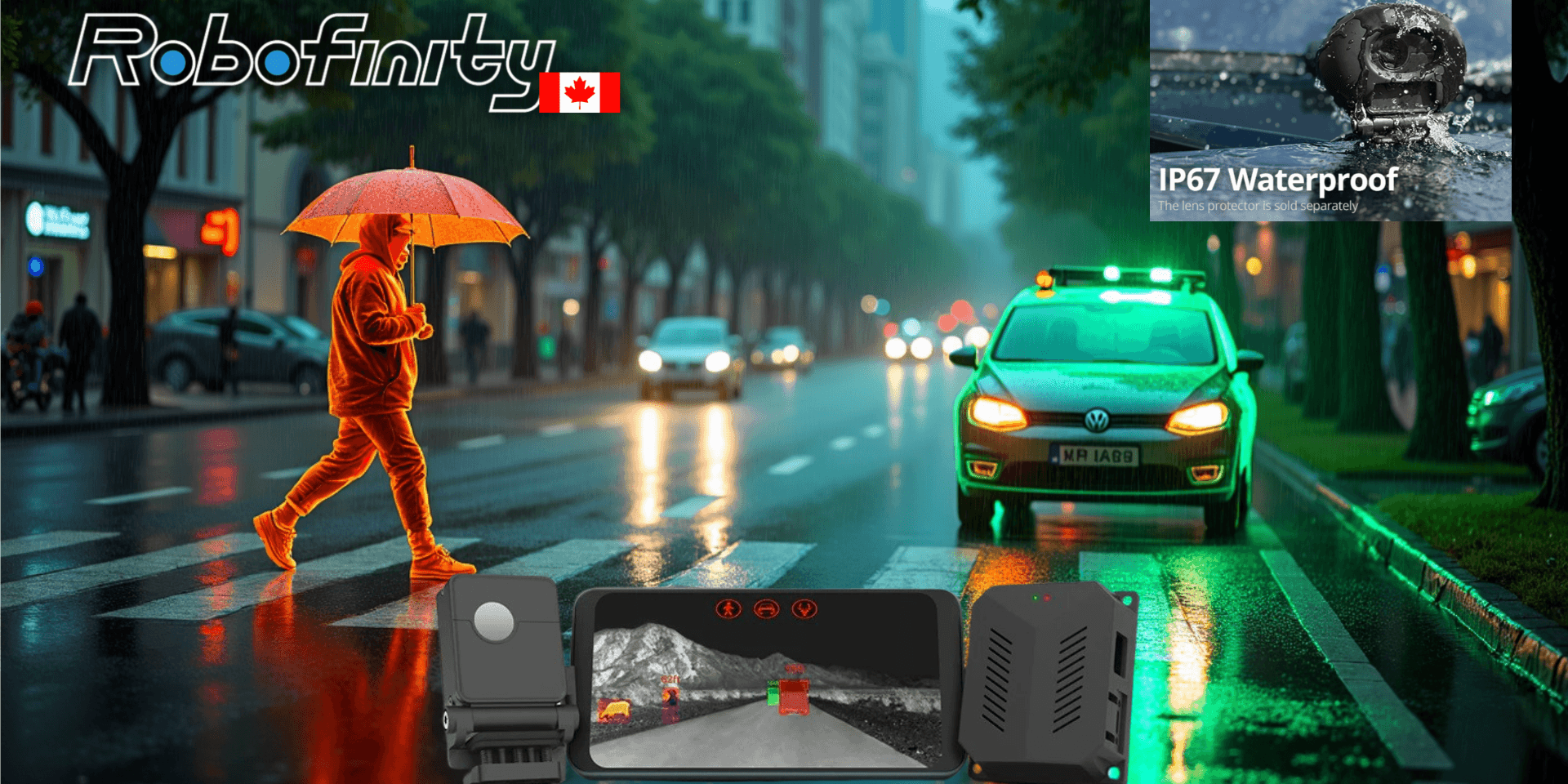 Robofinity Canada - Rainy City night