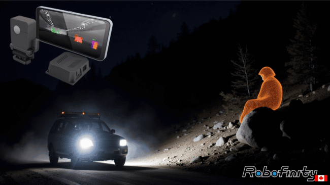 Search and Rescue Technology Illustration Illustration of search and rescue technology featuring a vehicle and a digital display with a figure.